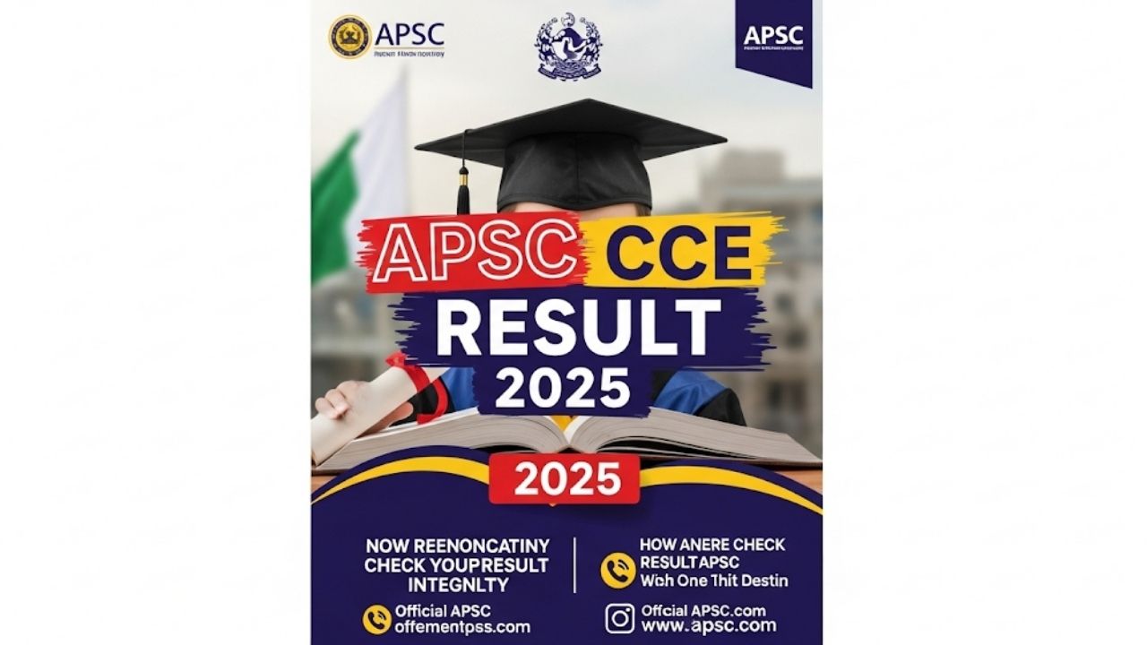 APSC CCE Result 2025: Check Your Cut Off Marks & Scorecard Now at apsc.nic.in