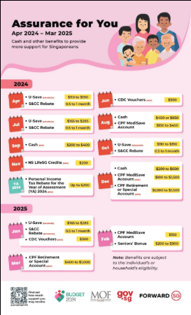 Singapore Residents to Receive S$700 in 2025 – Eligibility & Payment Updates 3 Singapore Assurance for you