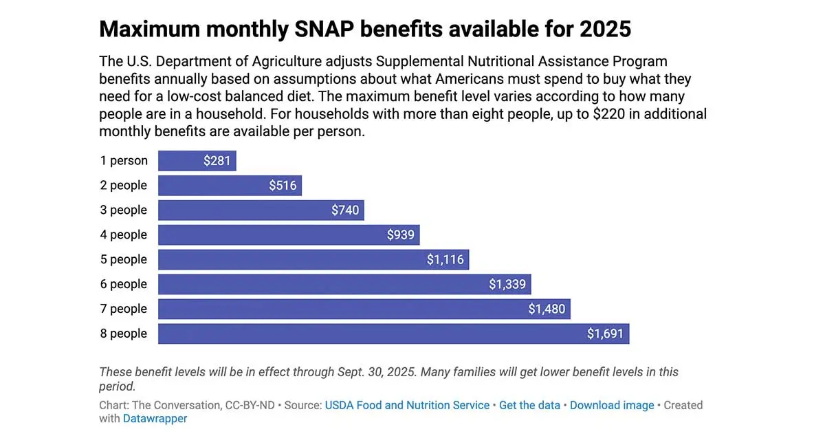 SNAP Payments Graph 2025