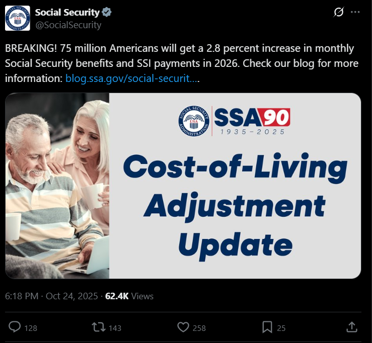 Social Security Payment for Nov 19, 2025: Here’s the Average and Maximum Amount You Could Receive 2 image 5