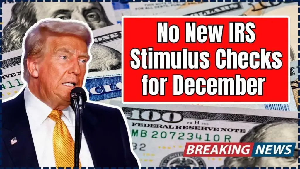 No New IRS Stimulus Checks