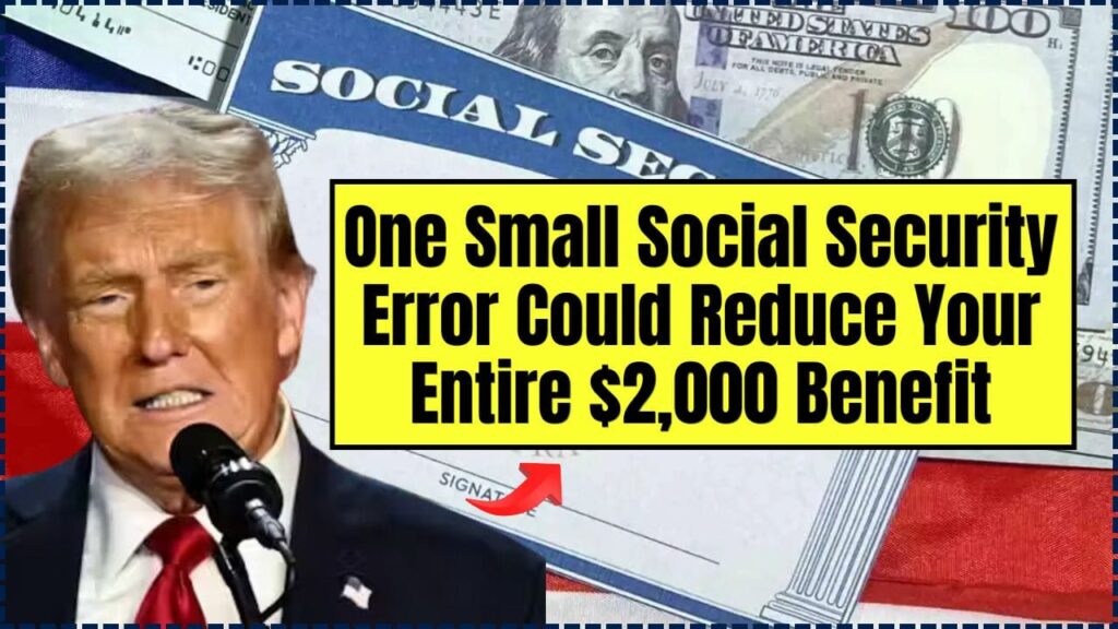 One Small Social Security Error Could Reduce Your Entire $2,000 Benefit — What to Avoid 1 One Small Social Security Error Could Reduce Your Entire $2,000 Benefit